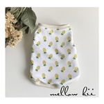 犬服　接触冷感　UVカット　クールクロスニット　パイナップル柄タンクトップ🍍