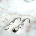 ピアス シェルとシルバー (サージカルステンレス)