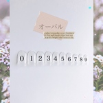 【サイズ計測用】ネイルチップ　クリア　10枚セット(オーバル)
