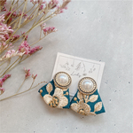 💐NEW💐Green インド刺繍ピアス◆