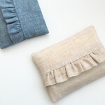 シャンパンベージュ リネン 清楚 上品 大人ポケットティッシュケース