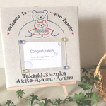 写真も飾れる♪手描きファブリックボードbear