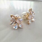 送料無料♡ビジュー×パールキャッチピアス・イヤリング