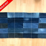 【SALE】デニムパッチワーク　マルチラグ