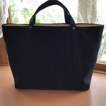 （再販）帆布8号黒の使いやすいトートバッグ