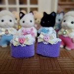 シルバニア赤ちゃん＊ロンパース 2着セット(たっち赤ちゃん用)