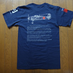 局地戦闘機 紫電改Tシャツ　剣部隊
