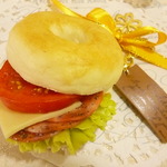 *限定*具たっぷりの大きなベーグルのバッグチャームC