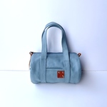 帆布Drum bag Bluegray筒型バッグSsize(ブルーグレー)