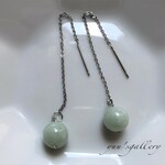 縁起の良い本翡翠💚アメリカンピアスstainless✨