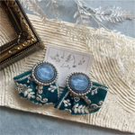NEW◆一点もの◆大ぶりgreenインド刺繍ピアス/イヤリング2◆