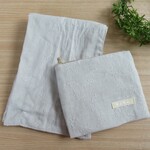 （バラの刺繍）ガーゼのシンプルな優しいストール♪
