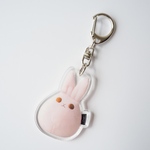 うさぎのmeme実写アクリルキーホルダー（さくら）