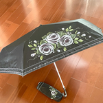 水玉と薔薇の折り畳み日傘[送料込み]