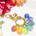 カラフルミニドロップキーリング15