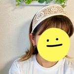 《Cream White》オールシーズン使えるカチューム　ヘアバンド　インド刺繍