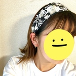 《BLACK》ブラックコーデに超合うカチューム　ヘアバンド　インド刺繍