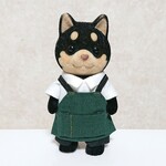 エプロン制服セット(緑) ドール服(約8cm)