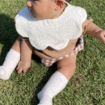 ♡ふわふわレースbib♡名前入り