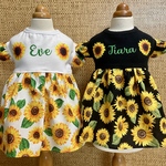 ♡犬服 ひまわり🌻ワンピース ネーム入れ♡