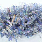 クリスタル　氷柱（ナゲット）パープルメッキ　約10ｇ　