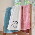 お子様お絵描き刺繍ふわふわフェイスタオル　