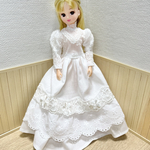 リカちゃん　アンティークドレス　白