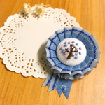 tree刺繍ミニロゼット