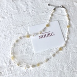 【淡水パール】✔ necklace - rich orange   ネックレス - リッチオレンジ 🍊 ネックレス/ビーズネックレス/淡水パール/ビーズアクセサリー/韓国/シンプル/普段使い