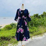 【送0⠀】ゆりの花ワンピース  夏ワンピース