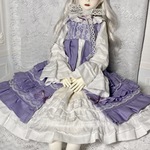 D-123【送料無料】【SDM・MSDなどに】ワンピース　ドレス　紫