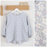【期間限定SALE♡10/26まで】リバティ＊ふんわり袖ブラウス （9号)