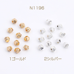 N1196-2  60個  人口石メッキビーズ メッキヘマタイト(人口石) ソロバンカット 4mm 3X（20ヶ）