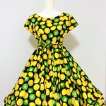 【ふうさま専用】レモンライムのフレンチスリーブワンピース