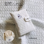 Mサイズ　Toy Poodle Koreafabric 母子手帳ケース　内側ファスナーポケットtype  トイプードル　受注制作