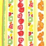 フルーツサンド生地　KOKKA   yellow