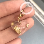 金箔入りハートのアンブレラマーカー(傘マーカー・ボトルマーカー)