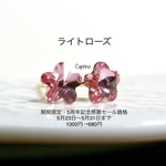 7月の誕生石特集《フラワーカットスワロフスキーピアス》