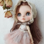 ネオブライス　＊　リカちゃん　チュールのワンピース　ミルキーピーチ