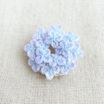 【小さなリースブローチ】紫陽花