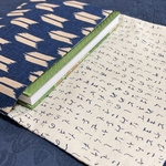 藍色矢羽根模様＊御朱印帳入れ