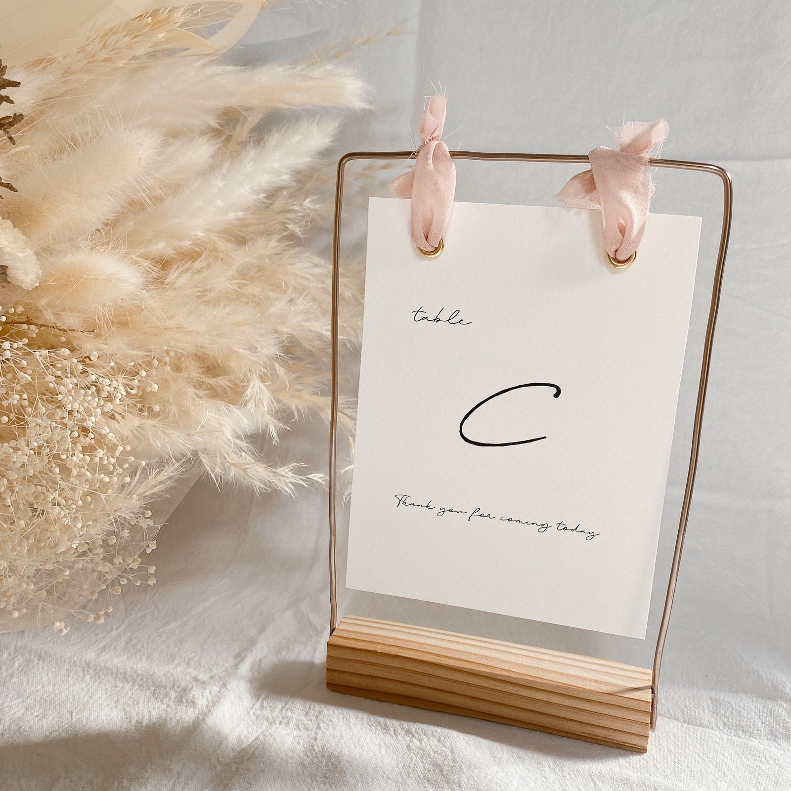 Table Number Card【コッパースタンド専用】| ゲストテーブル