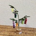 ちりめん細工・七夕の笹飾り (10)