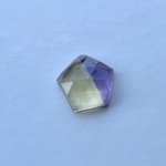 ブラジル産アメトリン 原石からハンドカット  五角形ローズカット 12mm×5mm 