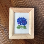 紫陽花（青）の刺繍フレーム