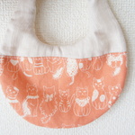 ★.new***丸型リバーシブルスタイ＊ねこ