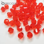 チェコビーズ 3mm 4mm 5mm 6mm【プレシオサ】ビーズ パーツ ガラスパーツ ハンドメイド パーツ アクセサリー ソロバン アクセサリー ビーズパーツ ●ヒヤシンス（オレンジ）