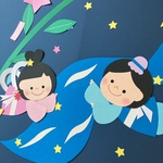 七夕　壁面飾り