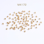 M4172  300個  CCBビーズ スクエア型 3mm ゴールド  3X（100ヶ）
