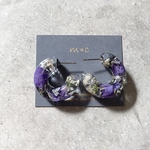 botanical hoop ピアス